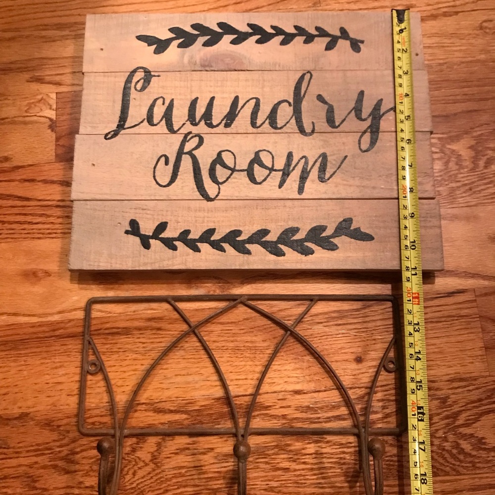 Sign and hook